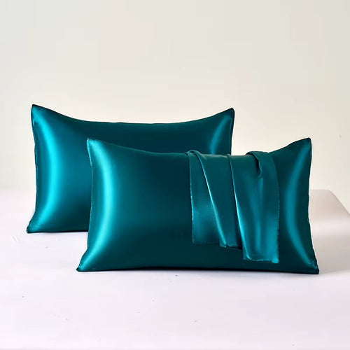 1 set (2 fundas) / Estándar 51 x 66 cm / Azul petróleo