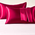 Fundas de satín color fucsia